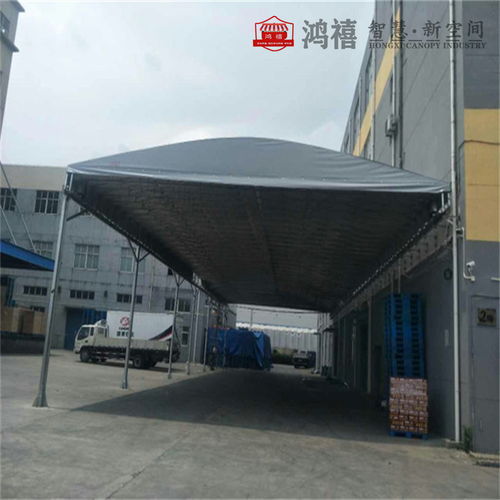 金東移動蓬房 伸縮式臨時(shí)堆貨防雨推拉帳篷與紡織品上光皂的結(jié)合應(yīng)用